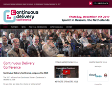 Tablet Screenshot of continuous-delivery-conference.com